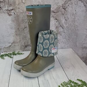 Xtratuf Salmom Sisters Legacy Boots Sand Dollar print 15" Womens Size 7